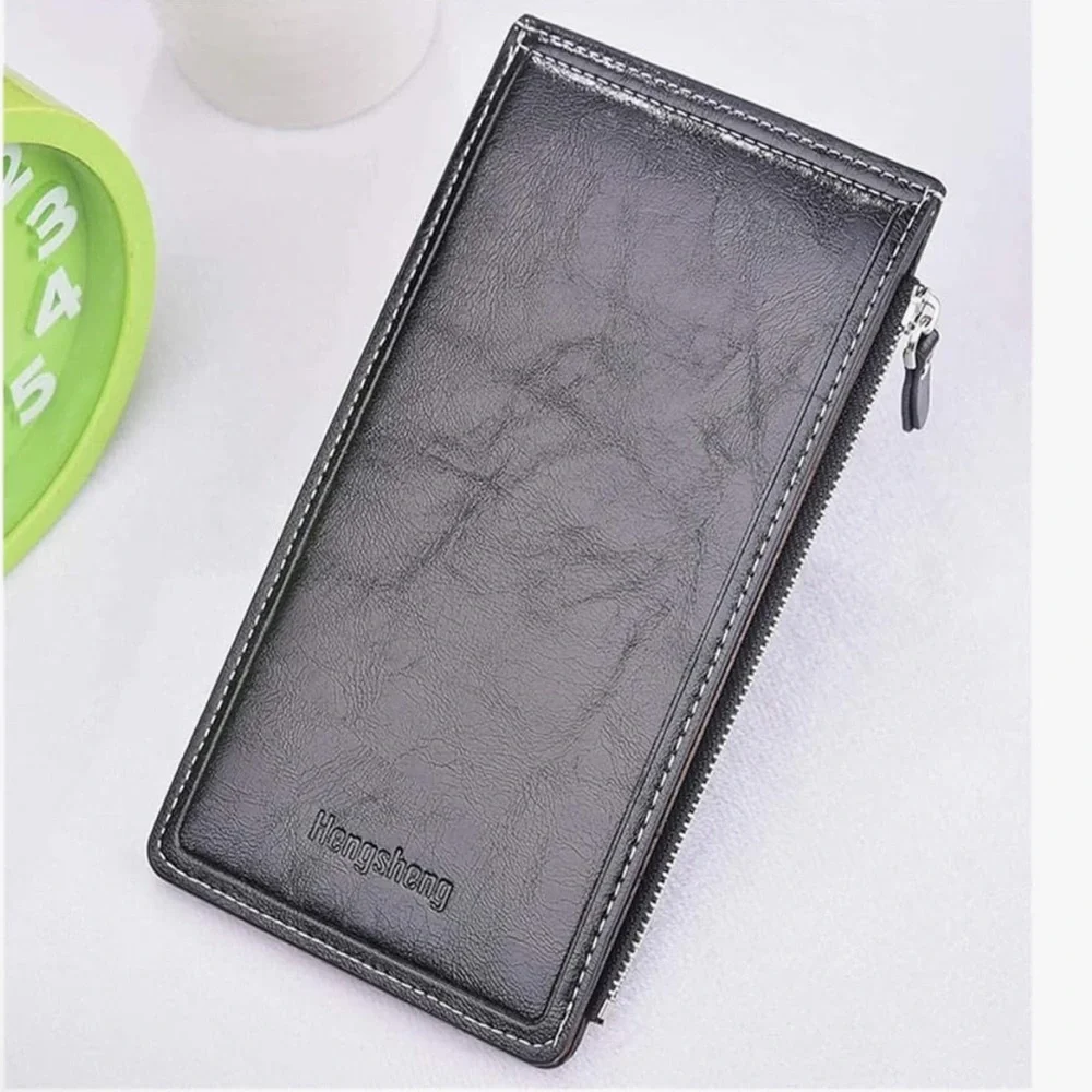 Black Zipper Card & Key Holder Wallet